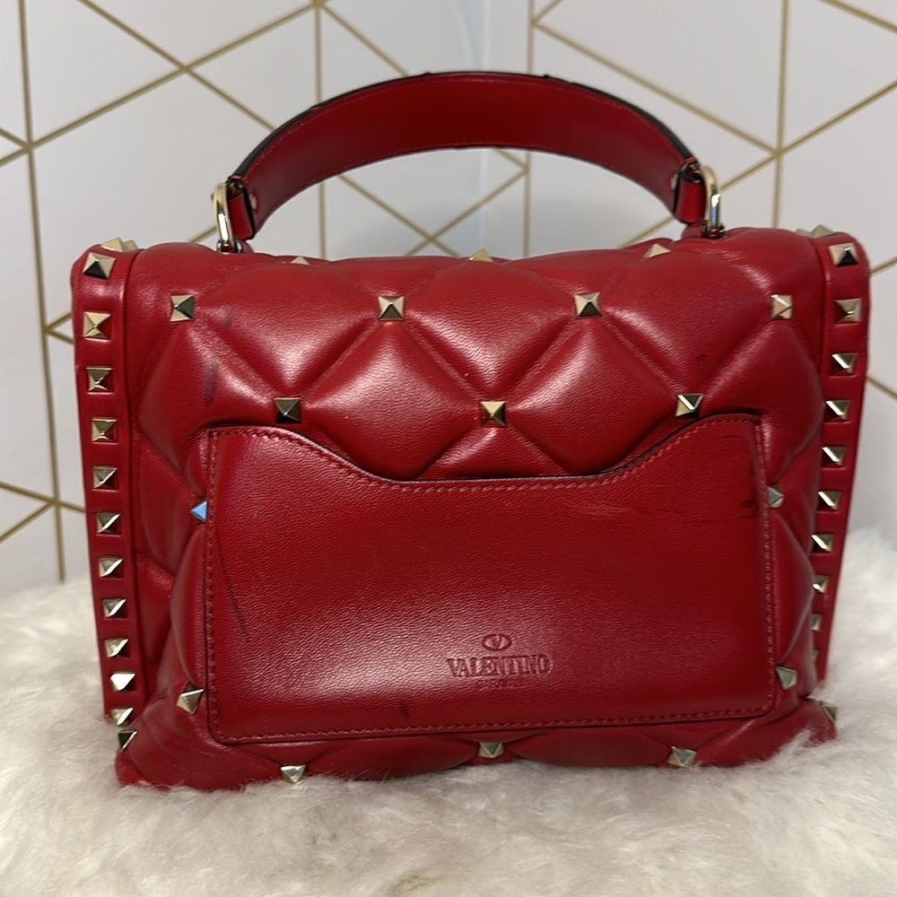 💯 Authentic Valentino Candy Handbag Shoulder Bag Red🍀 - Picture 5 of 16